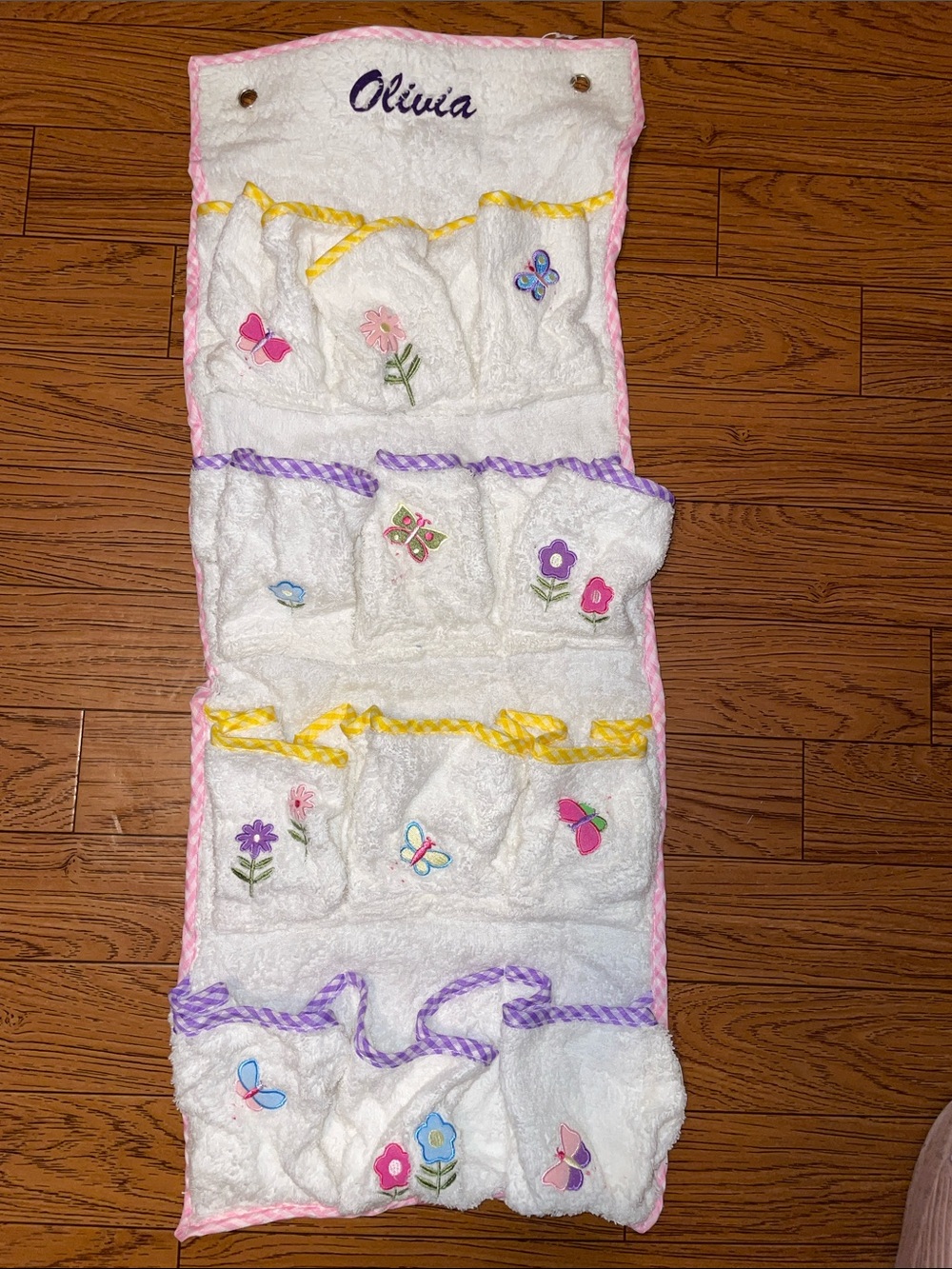 Lillian Vernon personalized hanging as accessories holder